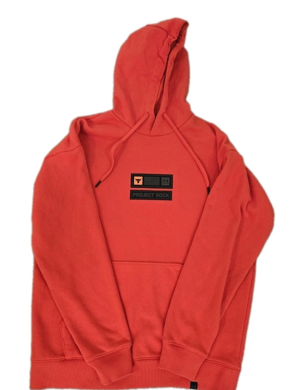 Under Armour Project Rock Freedom Orange Hoodie Large